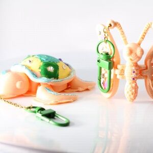 Set of TWO Nature Them Key Chains Ready in New